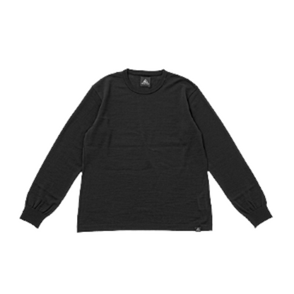 【ROUVER】Merino Long KniTee / BLACK