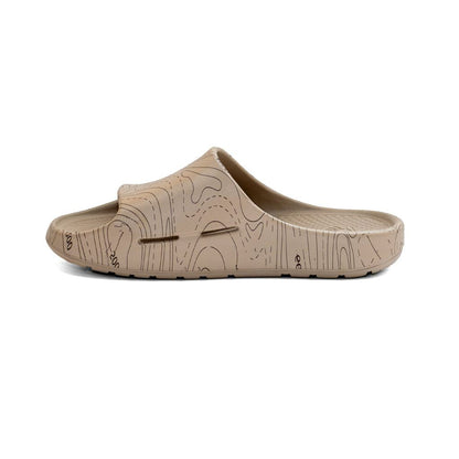 【freewaters】Cloud9 Slide - Topography Taupe Print -