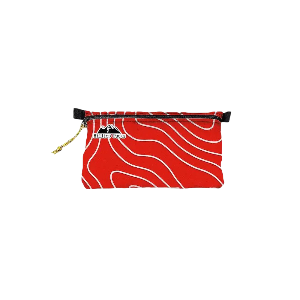 【Hilltop Packs】Zipper Pouches TOPO Patterns Ultralight D50T