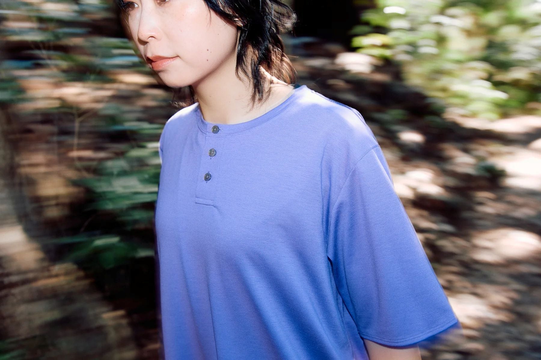 BRING】WUNDERWEAR ヘンリーネックTシャツ / Purple – LEISURES 公式