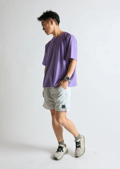 【BRING】WUNDERWEAR ヘンリーネックTシャツ Purple