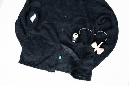 【ULSUS】 Double Side Cardigan / Black