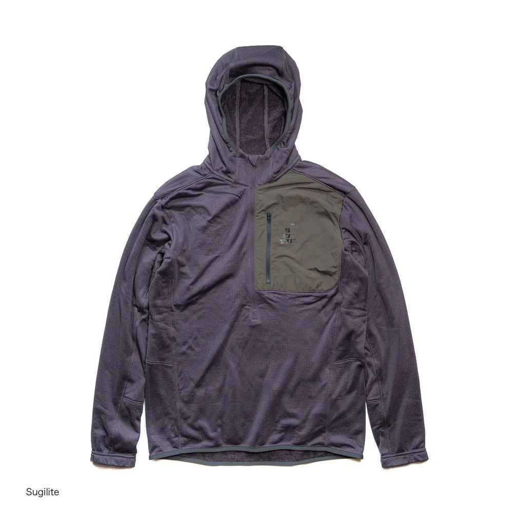 【STATIC】ADRIFT HALF ZIP HOODY SUGILITE
