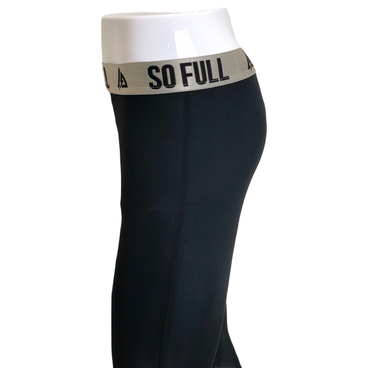 【SO FULL】FRONT 穴あきレギンス WARM BLACK