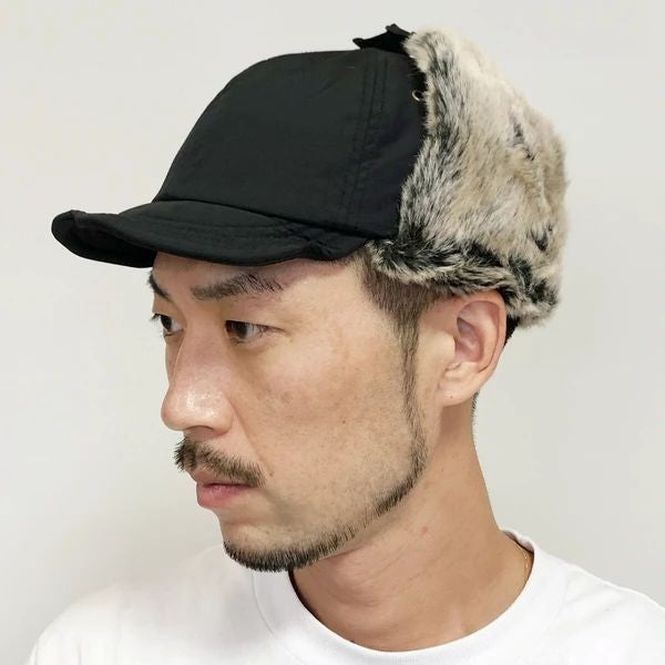 【BASIQUENTI】Nylon Ripstop Flap Cap