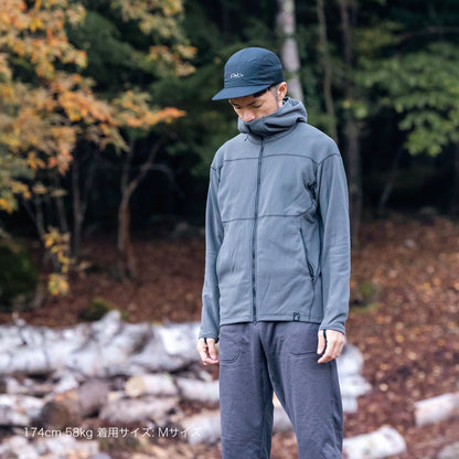 【STATIC】VERVE GRID HOODY / Carbon