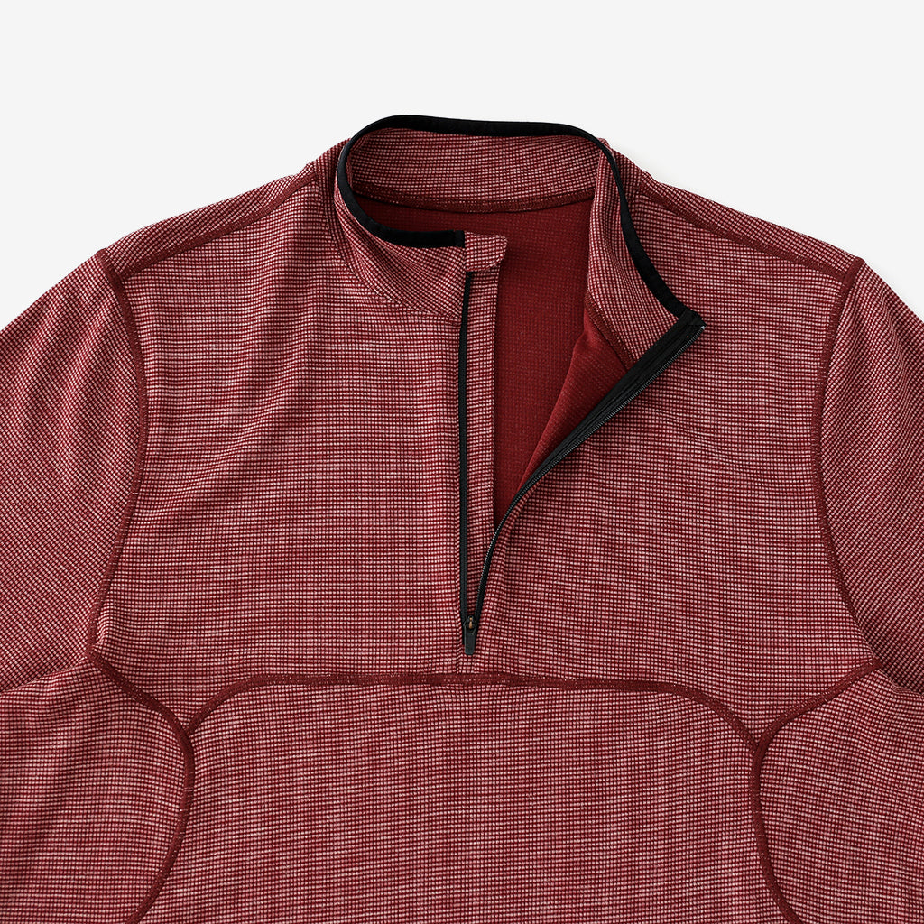 【CAYL】Live Wool Mix Half Zip Burgundy