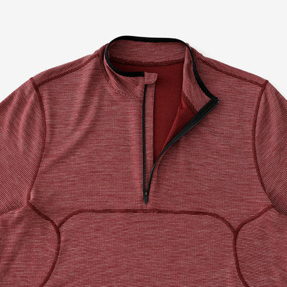 【CAYL】Live Wool Mix Half Zip Burgundy