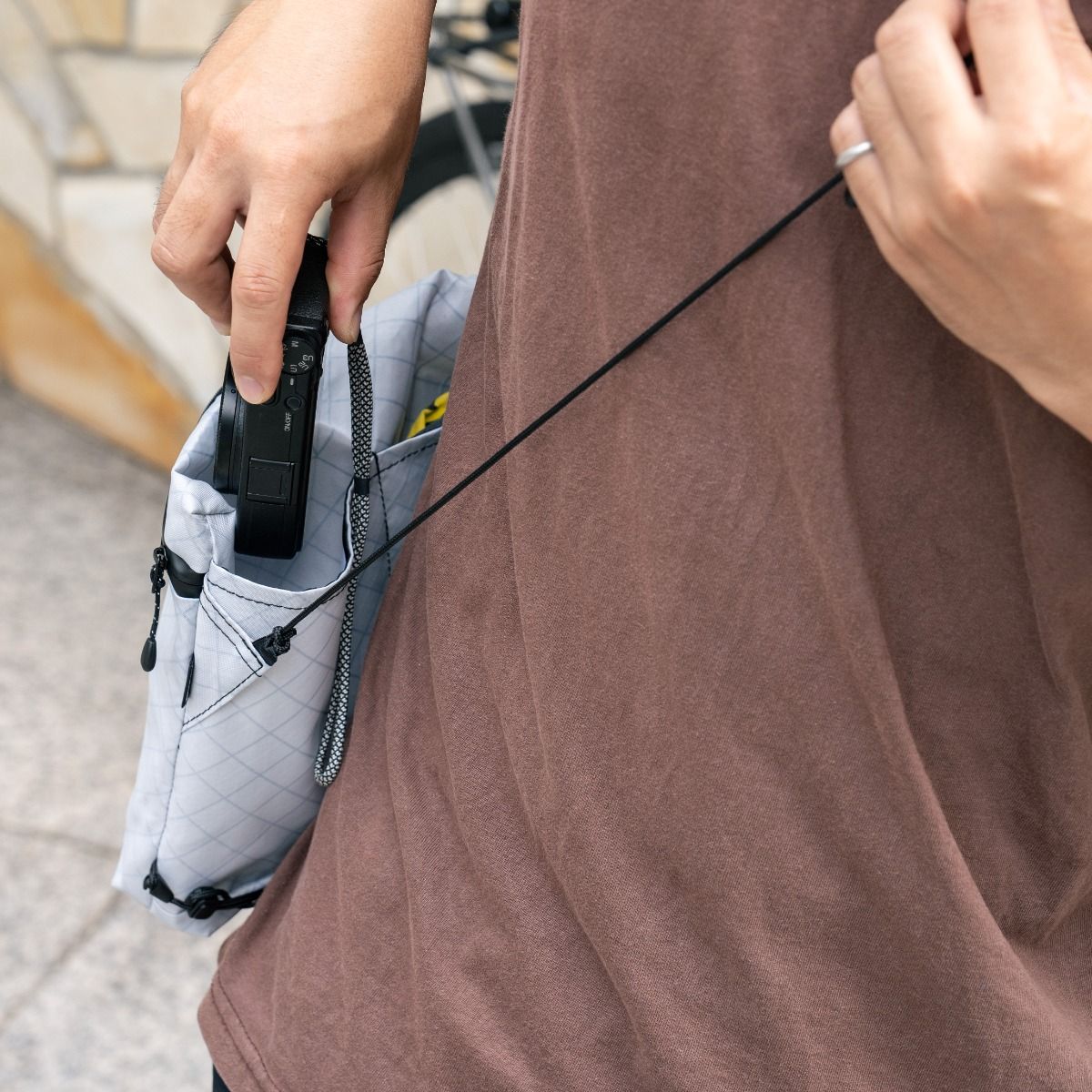 【FAIRWEATHER】road sacoche (dyneema/olive)