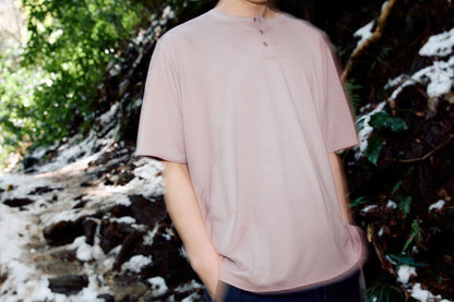 【BRING】WUNDERWEAR ヘンリーネックTシャツ Mocha