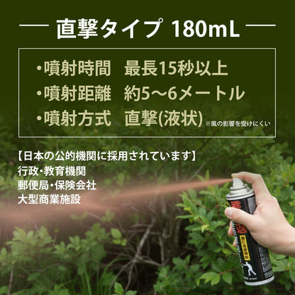 【FUJIKON】熊撃退 長距離砲スプレ－（ジェットタイプ） 180ml