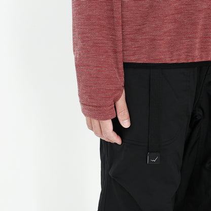 【CAYL】Live Wool Mix Half Zip Burgundy