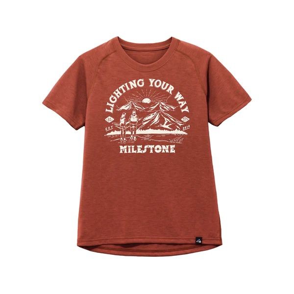 【milestone】Original T-Shirt Canvas "National Park"  ルビーレッド