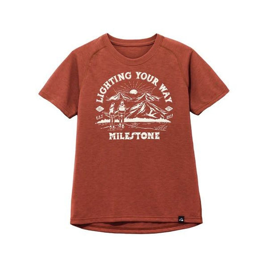 【milestone】Original T-Shirt Canvas "National Park"  ルビーレッド