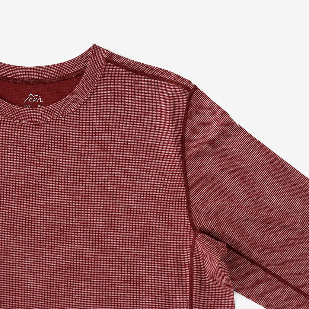 【CAYL】Wool Blend Long Sleeve Burgundy