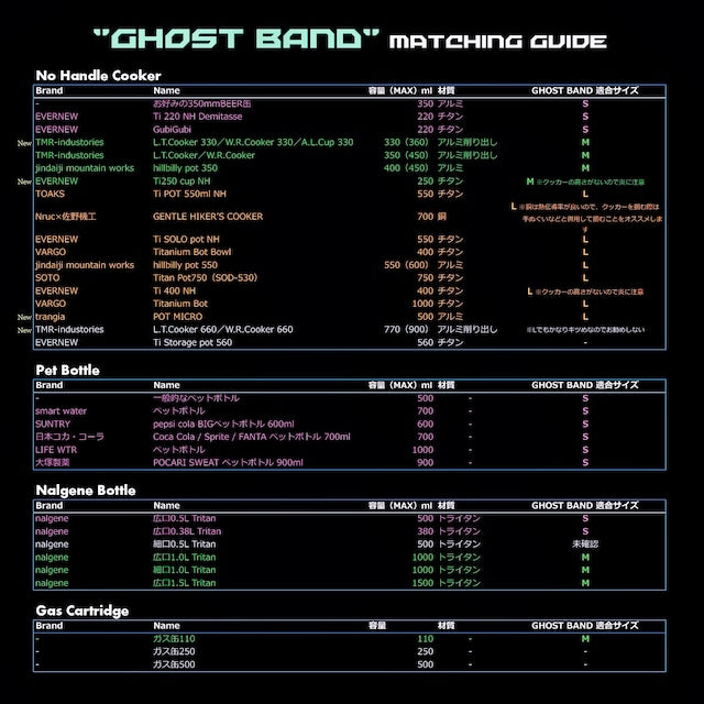 【LEISMOR】GHOST BAND M-size