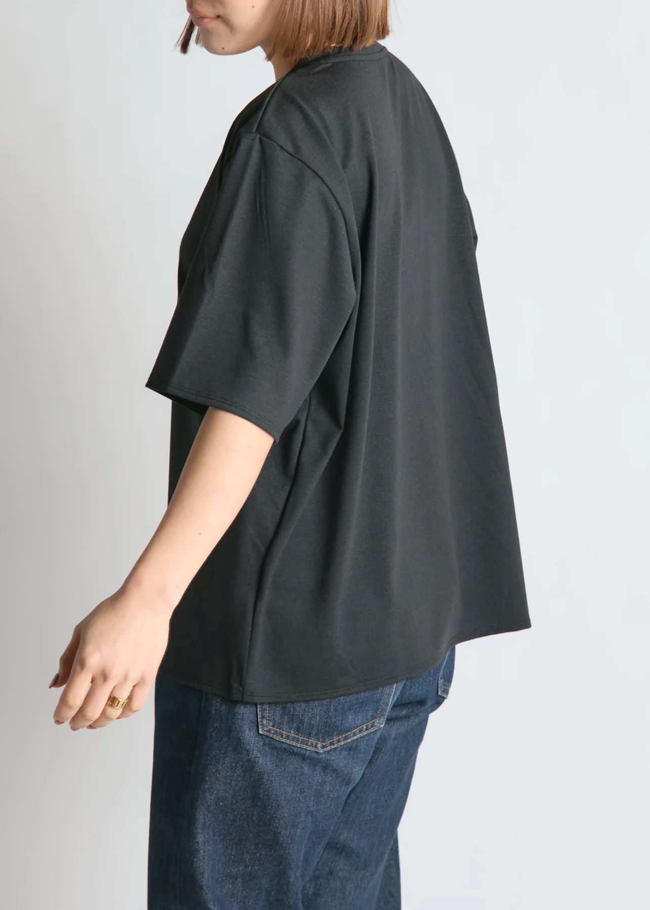 【BRING】WUNDERWEAR ヘンリーネックTシャツ BLACK