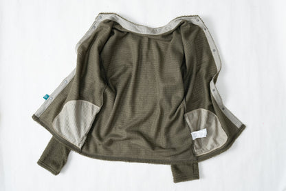 【ULSUS】 Double Side Cardigan / Black