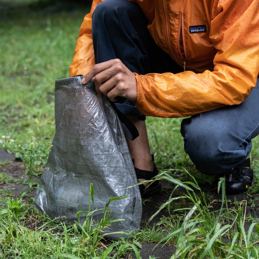 【FAIRWEATHER】packable sacoche (dyneema black)