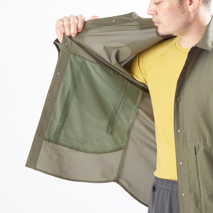 【AXESQUIN】LS Ventilation Shirt / charcoal