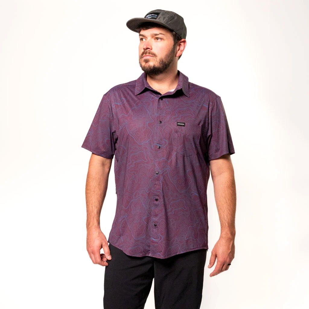 【Cognative MTB】Short Sleeve Catalyst Shirt Plum Topo