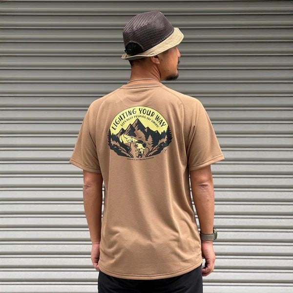 【milestone】Original T-Shirt Canvas "Let's Keep Pushing Our Limits!" walnut