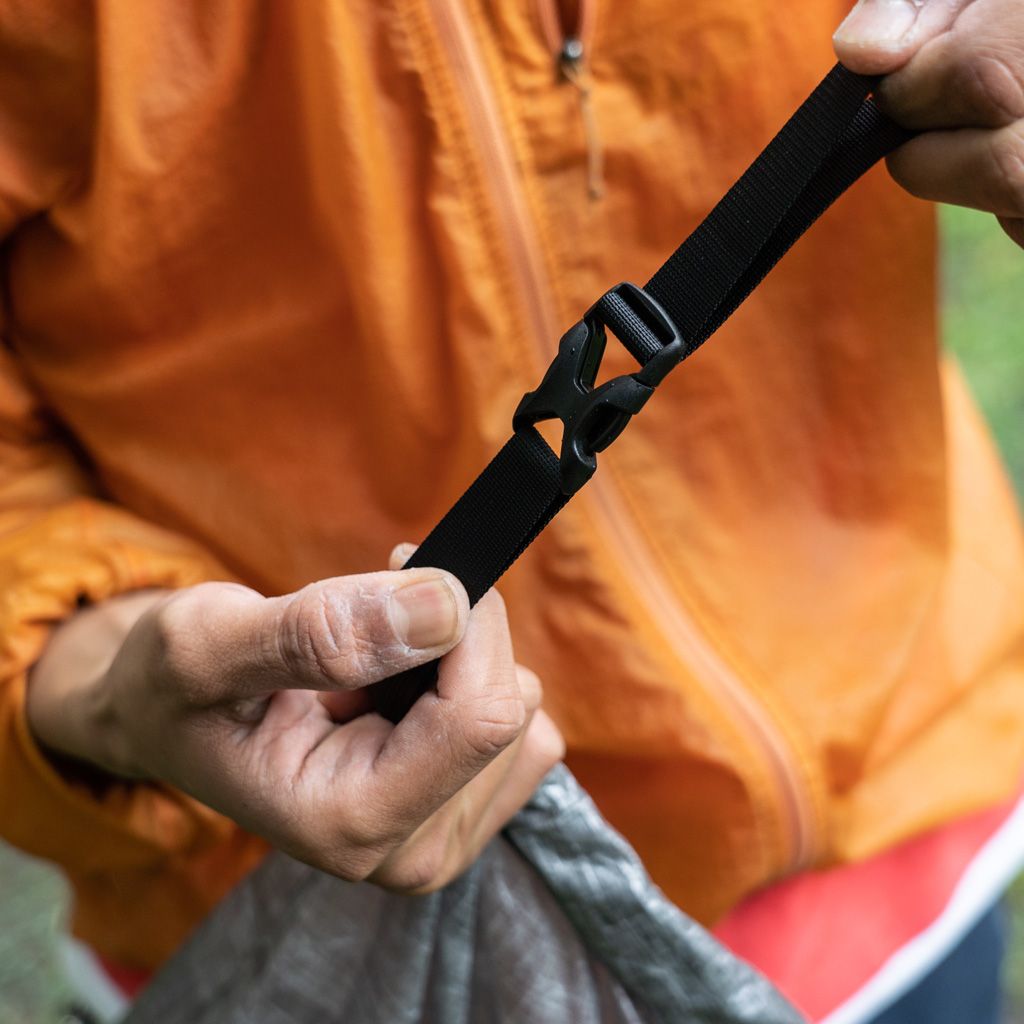 【FAIRWEATHER】packable sacoche (dyneema black)