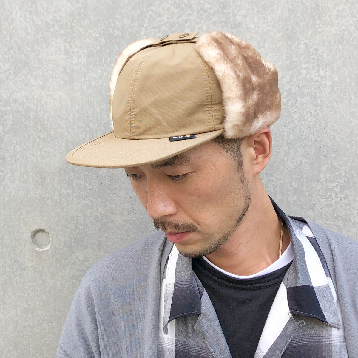 【BASIQUENTI】cordura 60/40 flap cap