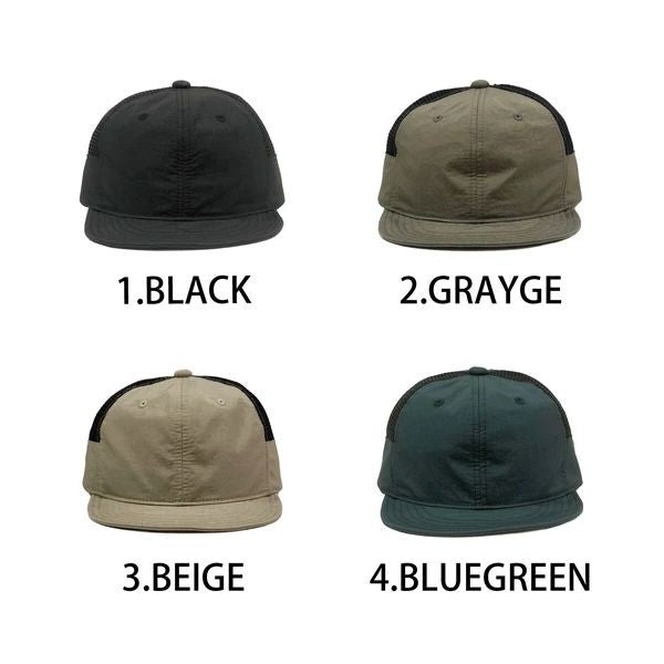 【BASIQUENTI】Ripstop Side Mesh Cap