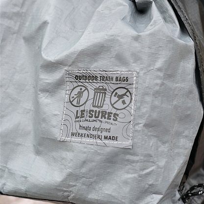 【hinata x WEEKEND(ER) x LEISURES】 OUTDOOR TRASH BAG SOLO "LEISURES TOPO"