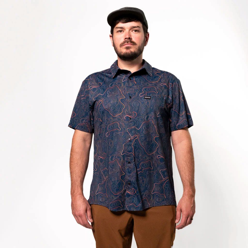 【Cognative MTB】Short Sleeve Catalyst Shirt Indigo Topo