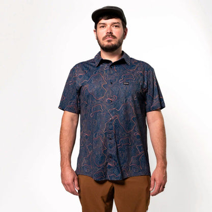 【Cognative MTB】Short Sleeve Catalyst Shirt Indigo Topo