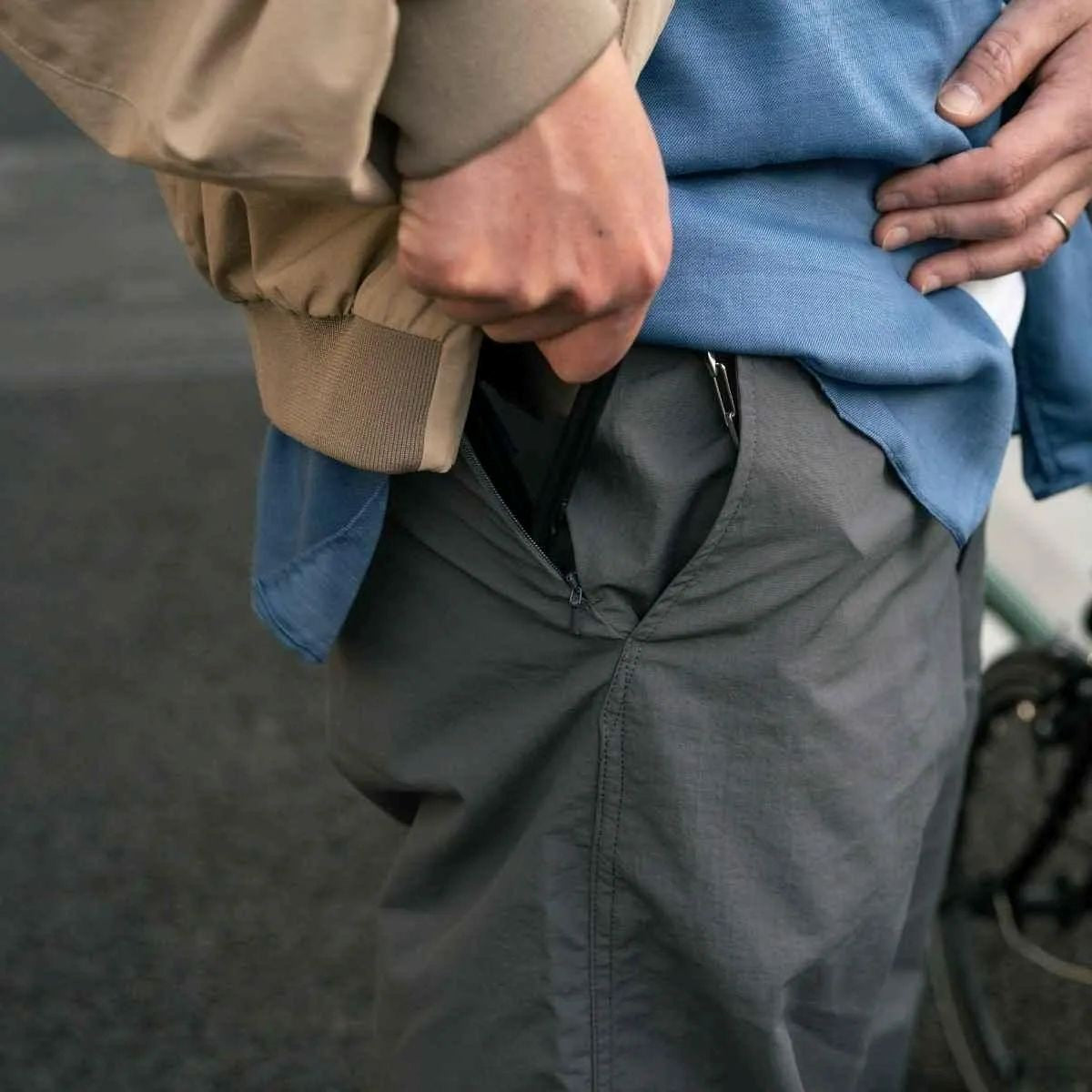 【BLUE LUG】motion pants / bluegreen