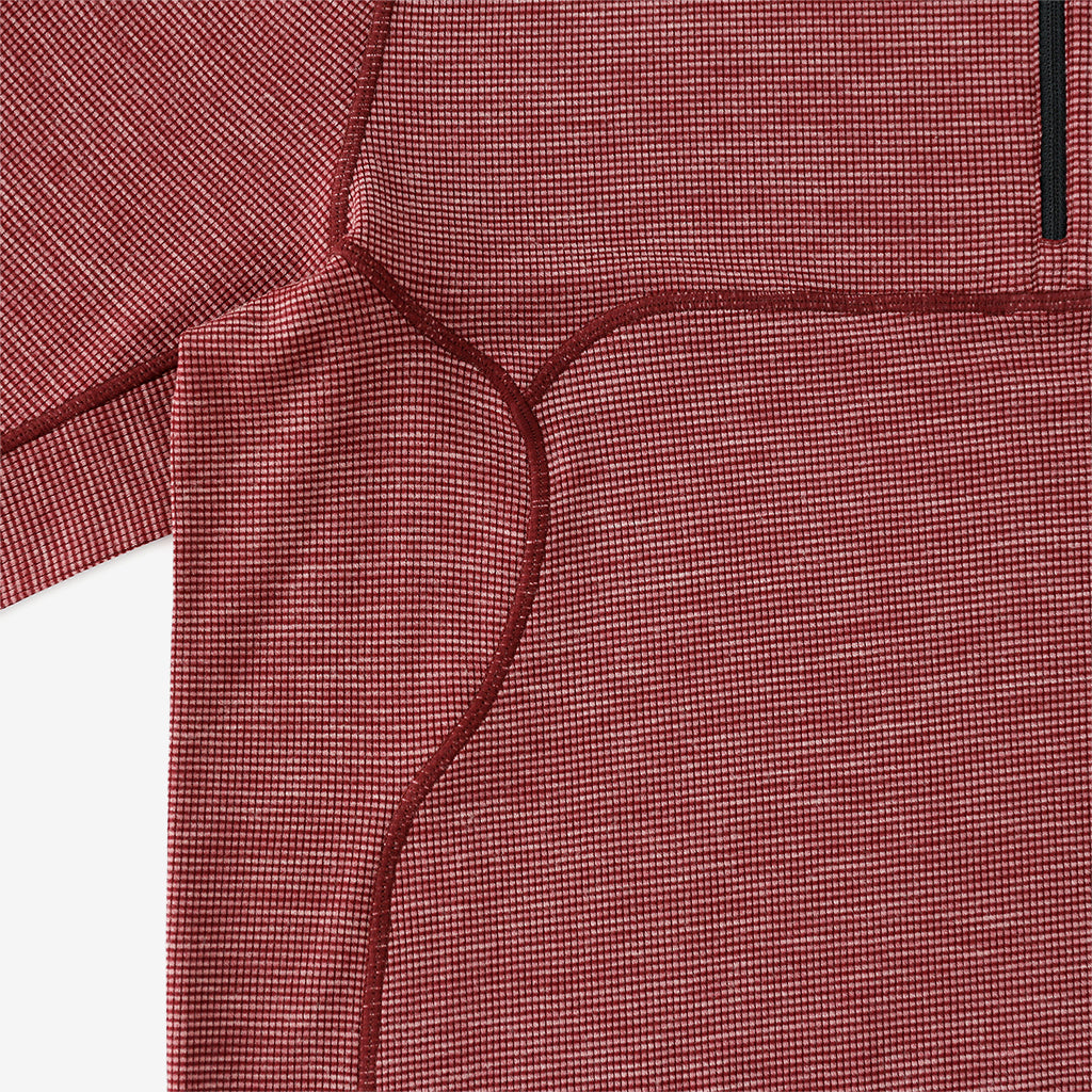 【CAYL】Live Wool Mix Half Zip Burgundy