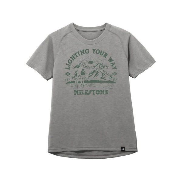 【milestone】Original T-Shirt Canvas "National Park" ペールグレー