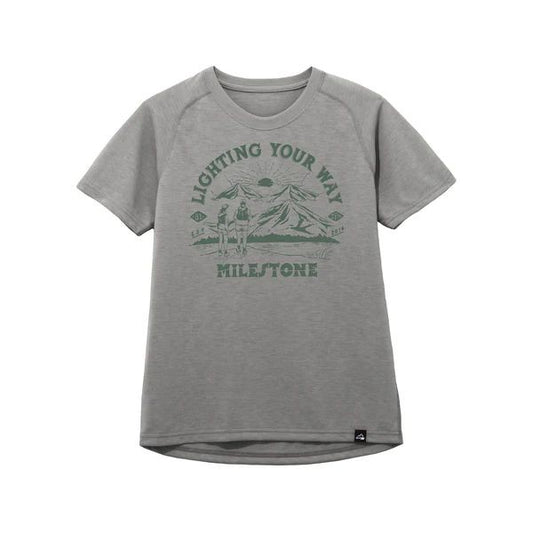 【milestone】Original T-Shirt Canvas "National Park" ペールグレー