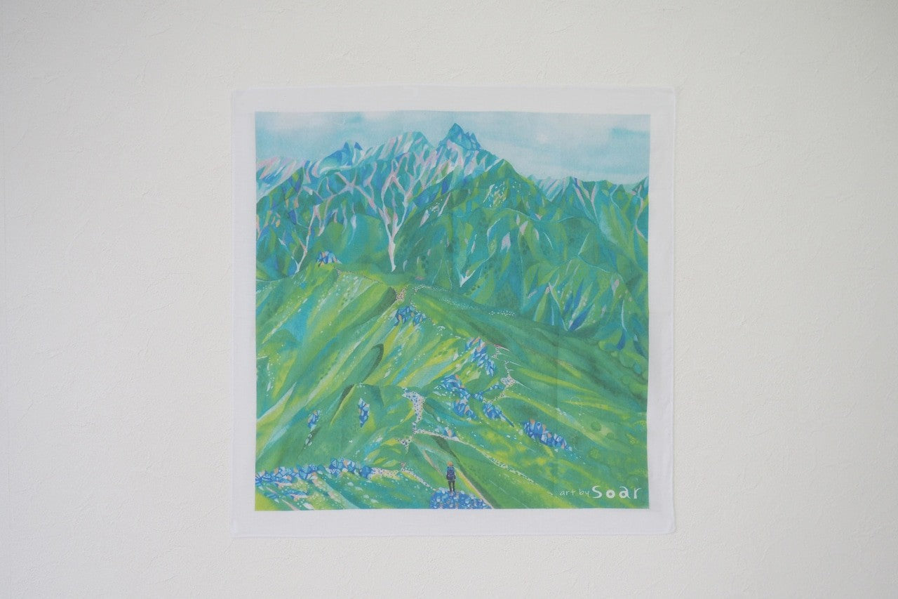 【soar art Works】バンダナ 槍ヶ岳