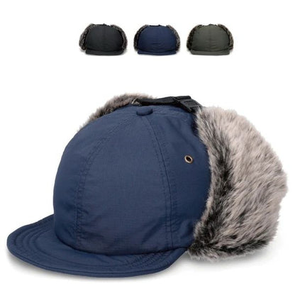 【BASIQUENTI】Nylon Ripstop Flap Cap