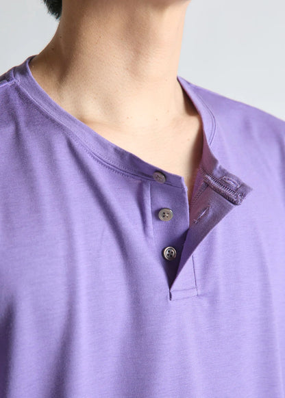 【BRING】WUNDERWEAR ヘンリーネックTシャツ Purple