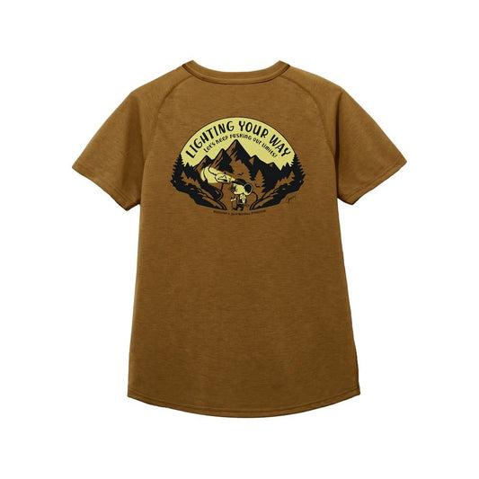 【milestone】Original T-Shirt Canvas "Let's Keep Pushing Our Limits!" walnut