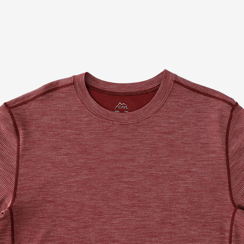 【CAYL】Wool Blend Long Sleeve Burgundy