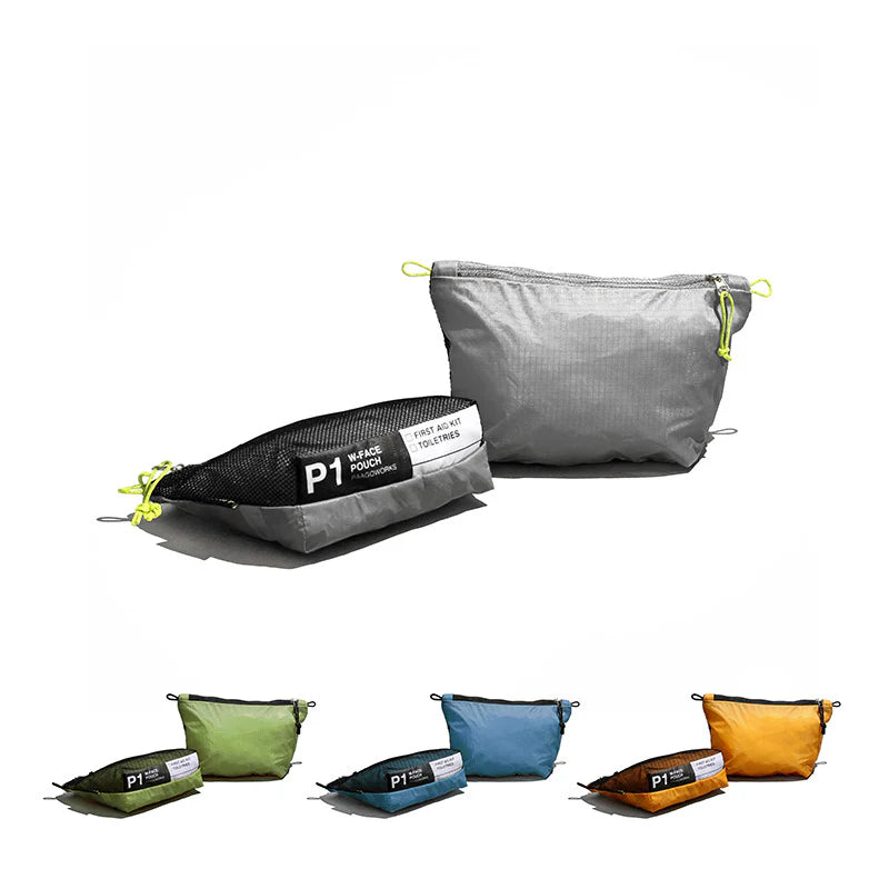 【PAAGOWORKS】W-FACE POUCH P1