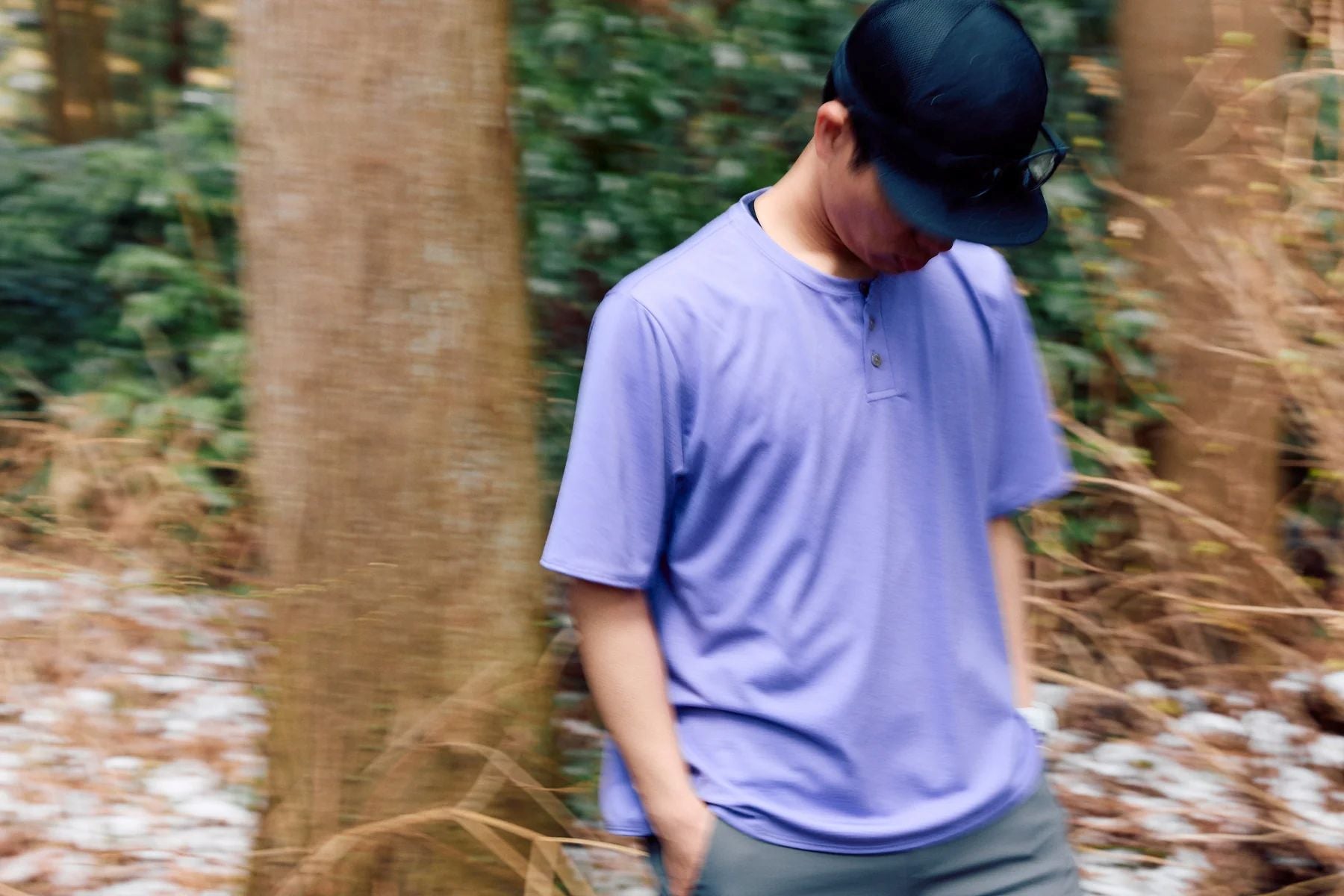 BRING】WUNDERWEAR ヘンリーネックTシャツ / Purple – LEISURES 公式