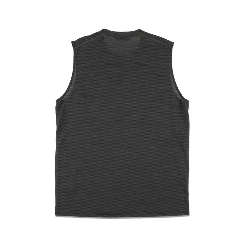 【STATIC】CHORD WOOL SLEEVELESS Carbon