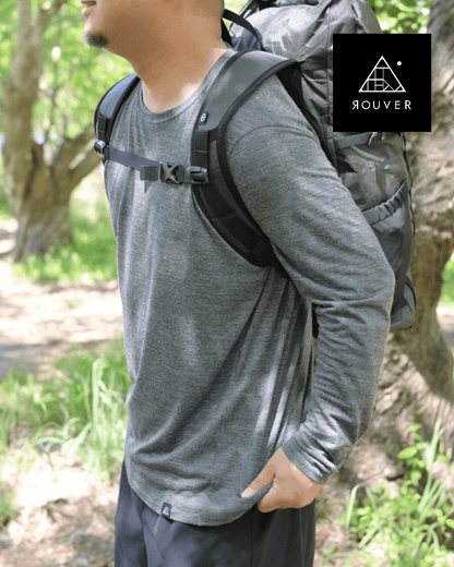 【ROUVER】AXIO Dry Wool Long tee / GRAY - LEISURES 公式オンラインショップ