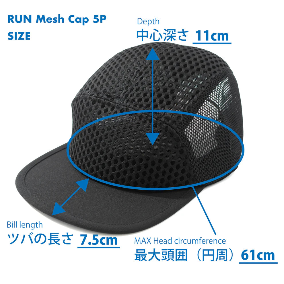 【MIYAGEN】RUN Mesh Cap 5P