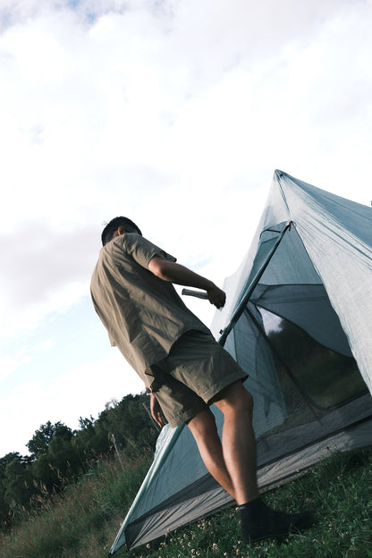 【ULSUS】Ultra Short Sleeve Shirt / Aloe Green