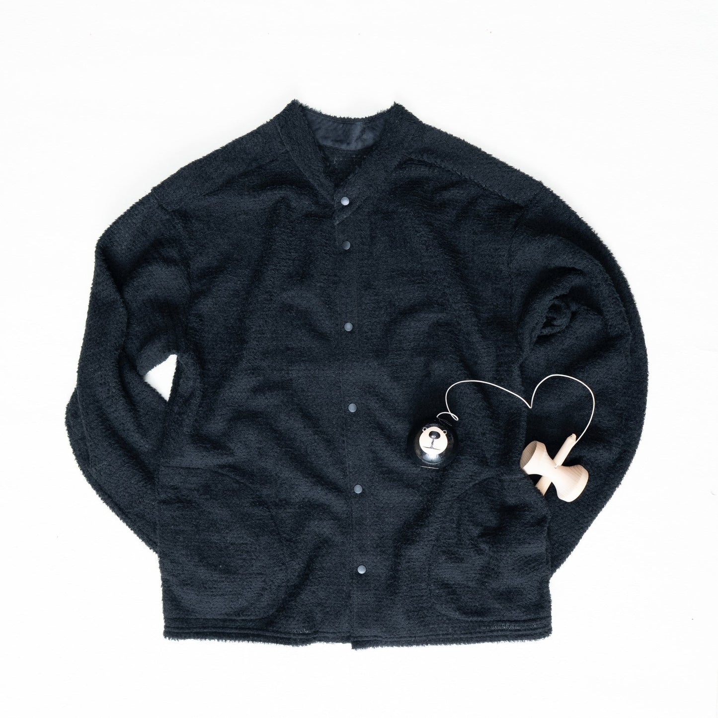 【ULSUS】 Double Side Cardigan / Black - LEISURES 公式オンラインショップ
