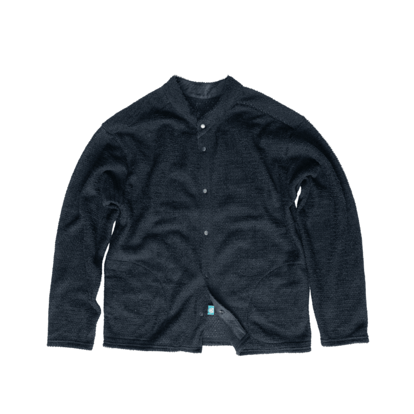 ULSUS Double Side Cardigan、黒いカーディガン