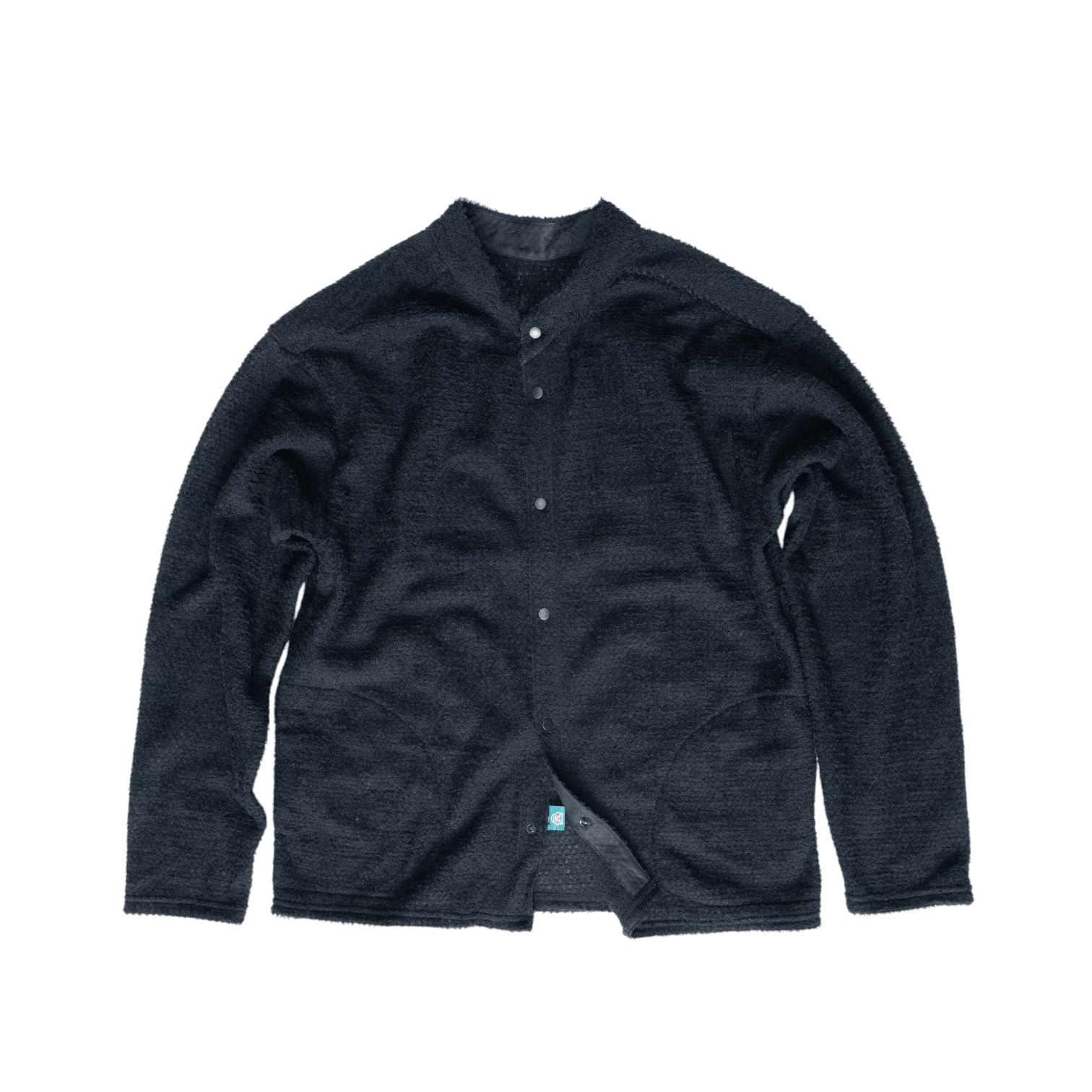 ULSUS Double Side Cardigan、黒いカーディガン